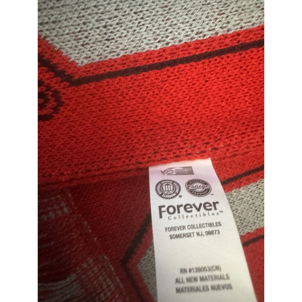 Ohio State Buckeyes OSU  Scarf Red - Picture 5 of 6